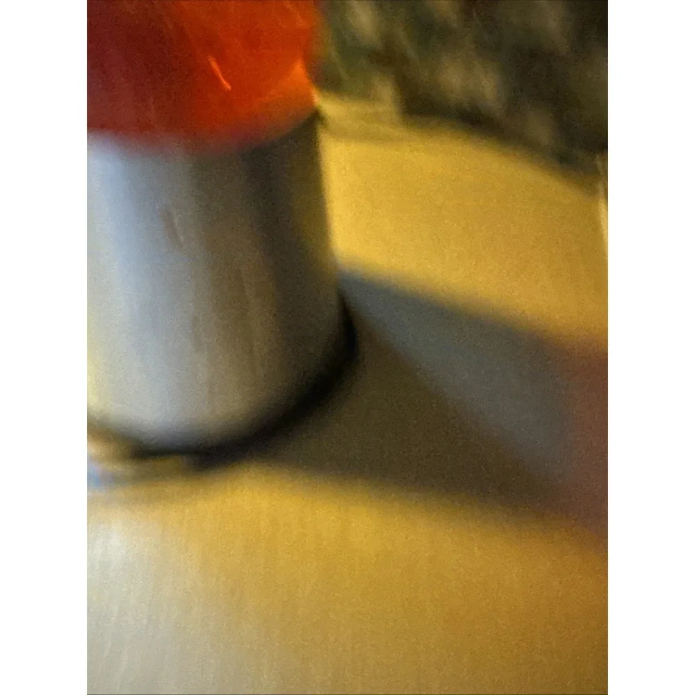 Vintage Moon and Stars‎ Glitter Lava Lamp Orange/Red  Silver Base